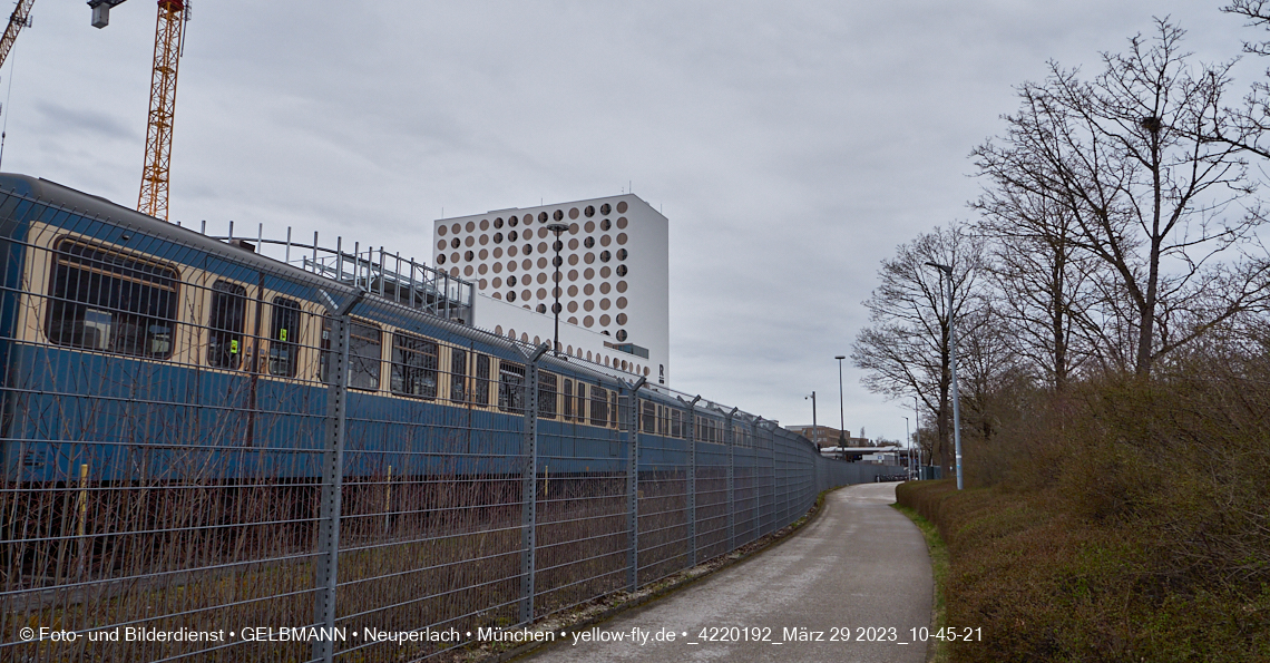 29.03.2023 - Baustelle REVO und Umgebung in Neuperlach